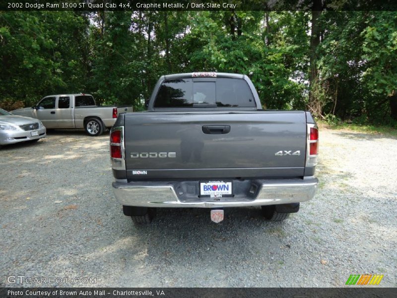 Graphite Metallic / Dark Slate Gray 2002 Dodge Ram 1500 ST Quad Cab 4x4