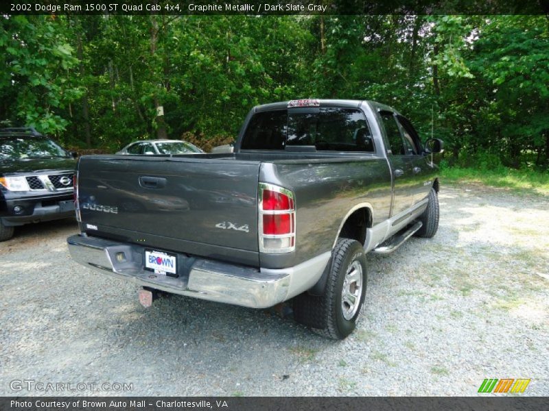 Graphite Metallic / Dark Slate Gray 2002 Dodge Ram 1500 ST Quad Cab 4x4