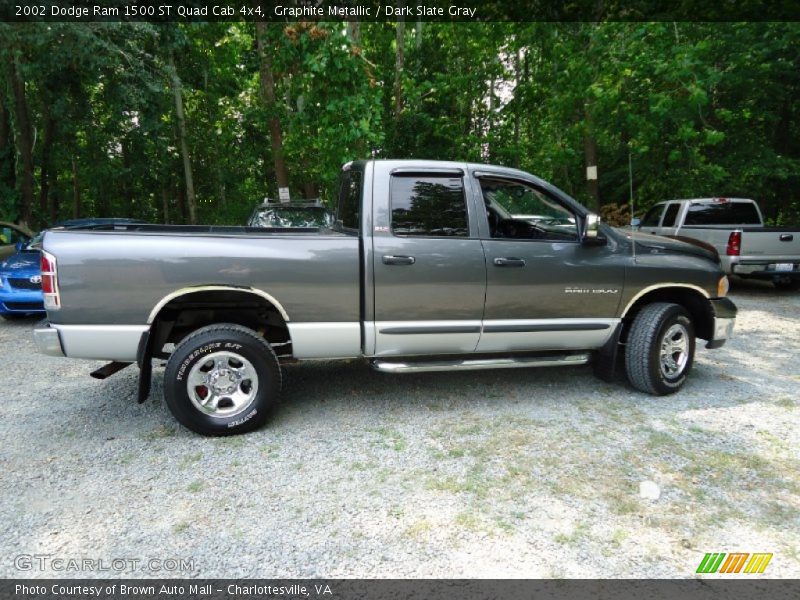 Graphite Metallic / Dark Slate Gray 2002 Dodge Ram 1500 ST Quad Cab 4x4