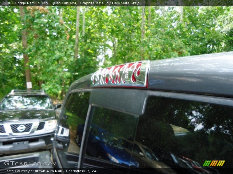 Graphite Metallic / Dark Slate Gray 2002 Dodge Ram 1500 ST Quad Cab 4x4
