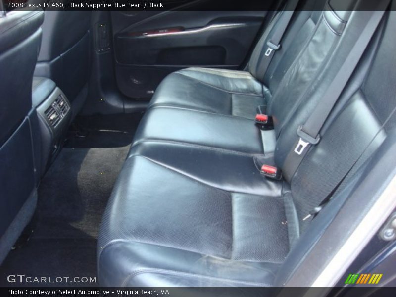 Black Sapphire Blue Pearl / Black 2008 Lexus LS 460