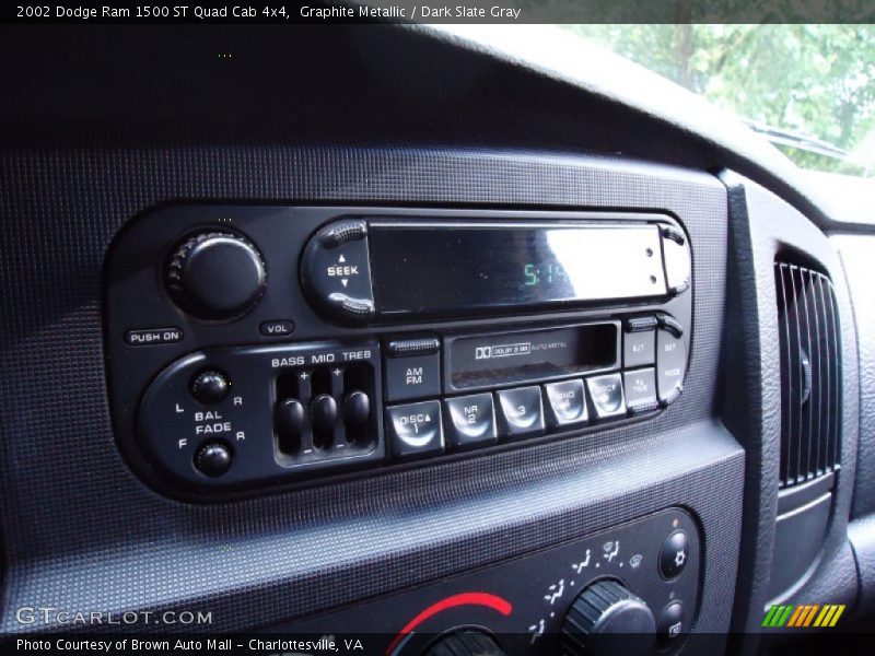 Graphite Metallic / Dark Slate Gray 2002 Dodge Ram 1500 ST Quad Cab 4x4