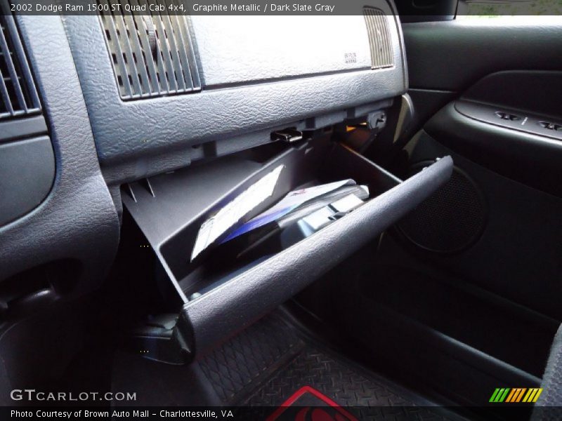 Graphite Metallic / Dark Slate Gray 2002 Dodge Ram 1500 ST Quad Cab 4x4