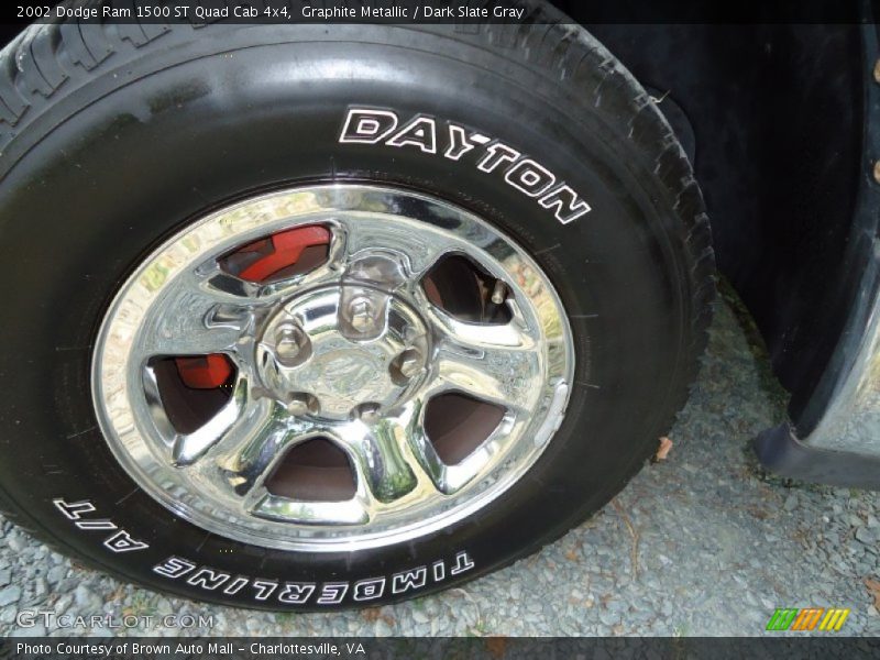 Graphite Metallic / Dark Slate Gray 2002 Dodge Ram 1500 ST Quad Cab 4x4