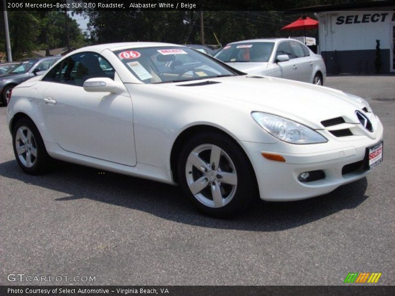 Alabaster White / Beige 2006 Mercedes-Benz SLK 280 Roadster