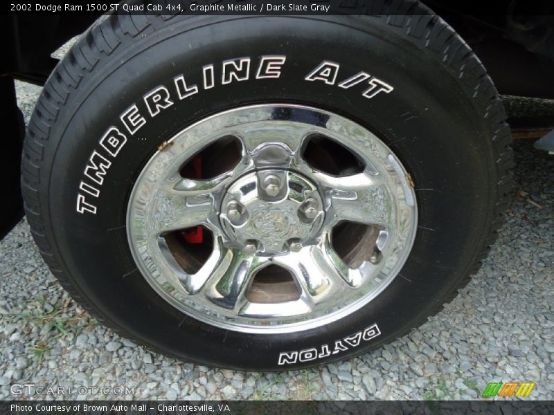 Graphite Metallic / Dark Slate Gray 2002 Dodge Ram 1500 ST Quad Cab 4x4