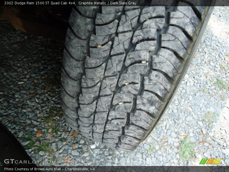 Graphite Metallic / Dark Slate Gray 2002 Dodge Ram 1500 ST Quad Cab 4x4