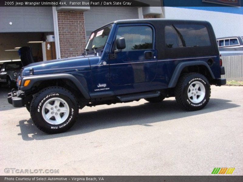 Patriot Blue Pearl / Dark Slate Gray 2005 Jeep Wrangler Unlimited 4x4