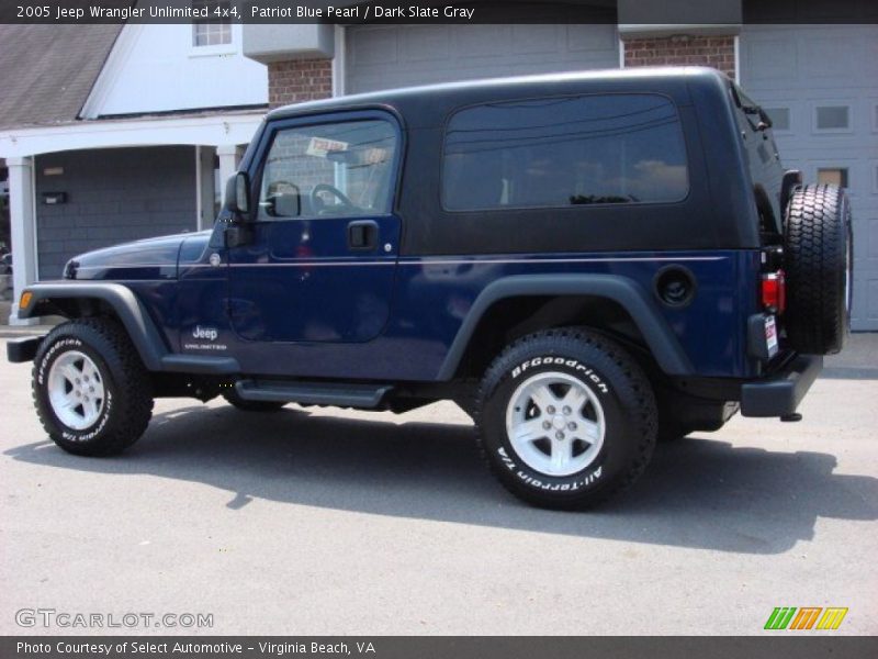 Patriot Blue Pearl / Dark Slate Gray 2005 Jeep Wrangler Unlimited 4x4