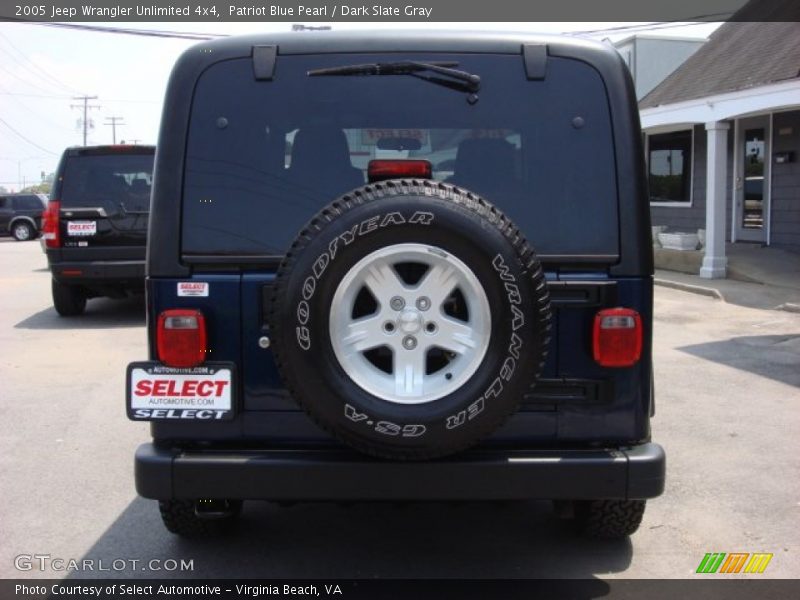 Patriot Blue Pearl / Dark Slate Gray 2005 Jeep Wrangler Unlimited 4x4