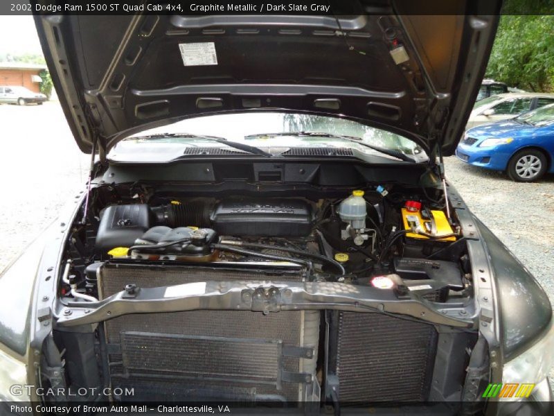 Graphite Metallic / Dark Slate Gray 2002 Dodge Ram 1500 ST Quad Cab 4x4