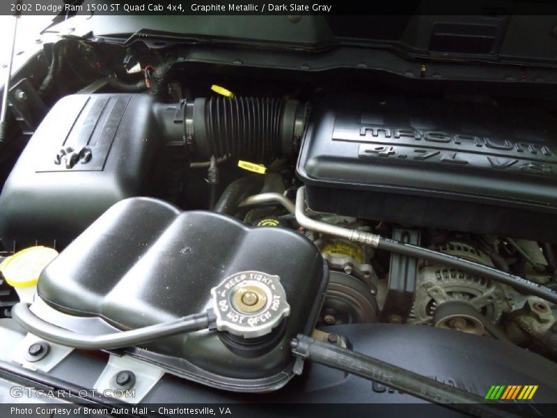 Graphite Metallic / Dark Slate Gray 2002 Dodge Ram 1500 ST Quad Cab 4x4