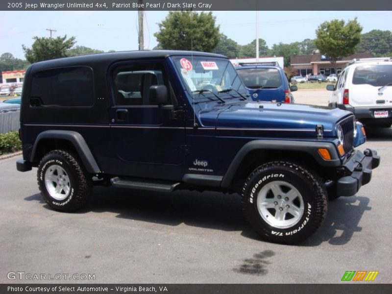 Patriot Blue Pearl / Dark Slate Gray 2005 Jeep Wrangler Unlimited 4x4