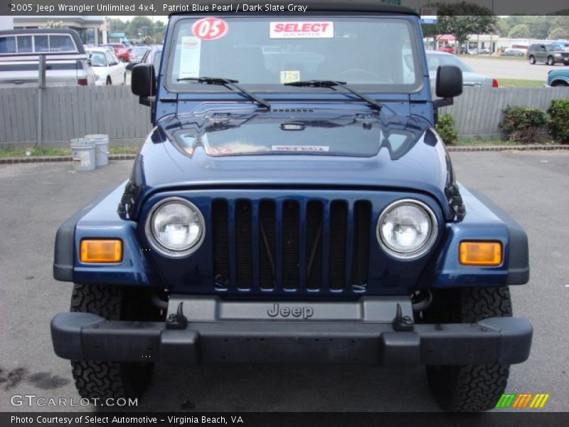 Patriot Blue Pearl / Dark Slate Gray 2005 Jeep Wrangler Unlimited 4x4