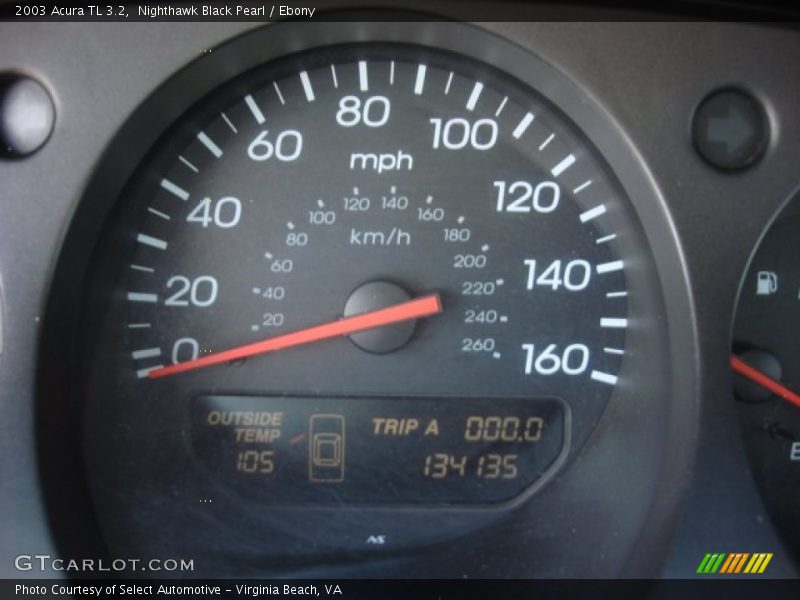 Nighthawk Black Pearl / Ebony 2003 Acura TL 3.2
