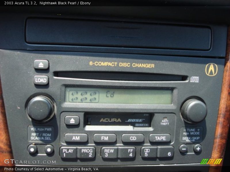 Nighthawk Black Pearl / Ebony 2003 Acura TL 3.2