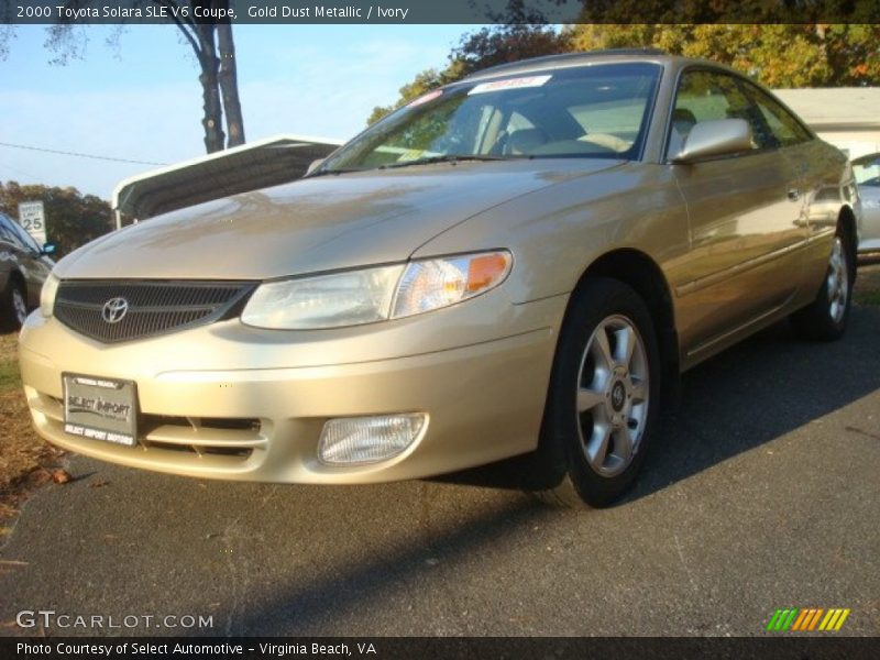 Gold Dust Metallic / Ivory 2000 Toyota Solara SLE V6 Coupe