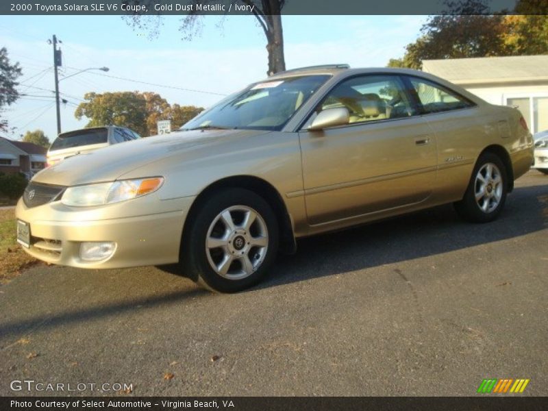 Gold Dust Metallic / Ivory 2000 Toyota Solara SLE V6 Coupe