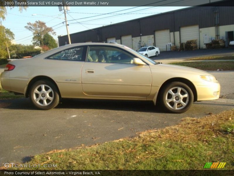Gold Dust Metallic / Ivory 2000 Toyota Solara SLE V6 Coupe