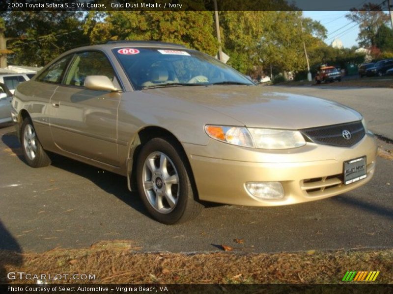 Gold Dust Metallic / Ivory 2000 Toyota Solara SLE V6 Coupe