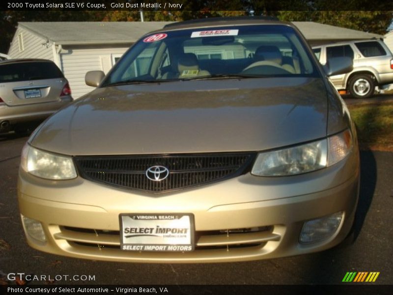 Gold Dust Metallic / Ivory 2000 Toyota Solara SLE V6 Coupe