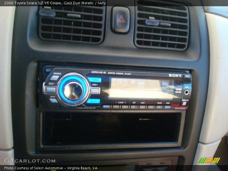 Gold Dust Metallic / Ivory 2000 Toyota Solara SLE V6 Coupe