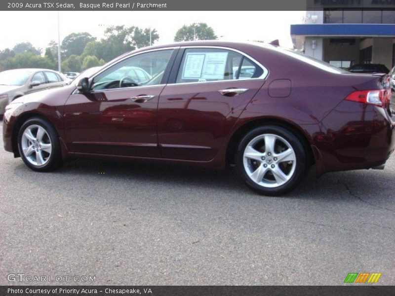 Basque Red Pearl / Parchment 2009 Acura TSX Sedan