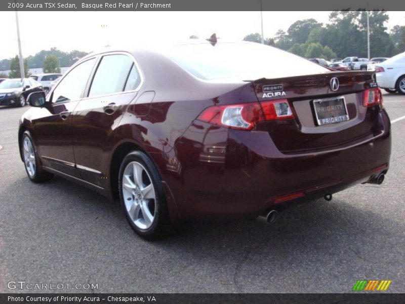 Basque Red Pearl / Parchment 2009 Acura TSX Sedan