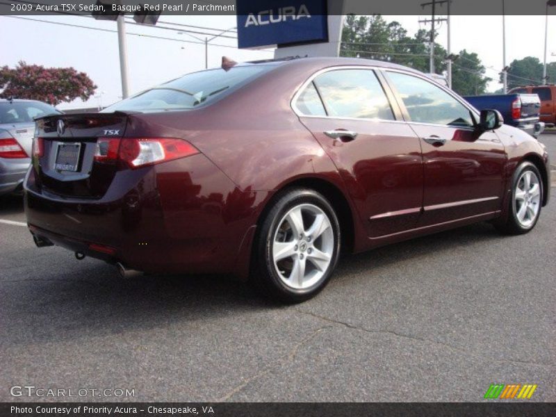 Basque Red Pearl / Parchment 2009 Acura TSX Sedan
