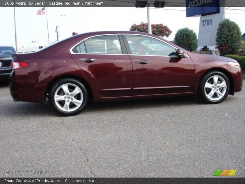Basque Red Pearl / Parchment 2009 Acura TSX Sedan