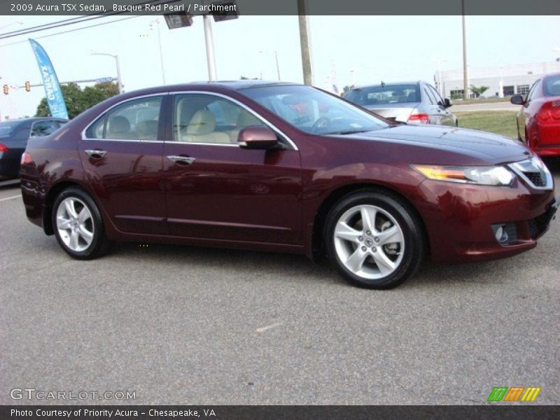 Basque Red Pearl / Parchment 2009 Acura TSX Sedan