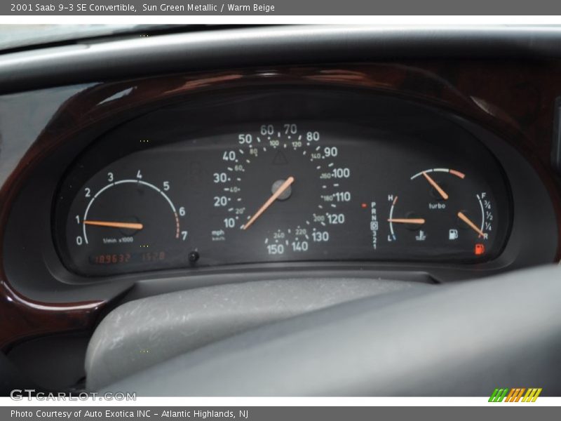  2001 9-3 SE Convertible SE Convertible Gauges