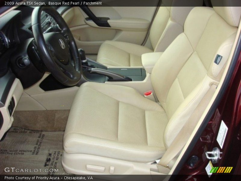 Basque Red Pearl / Parchment 2009 Acura TSX Sedan