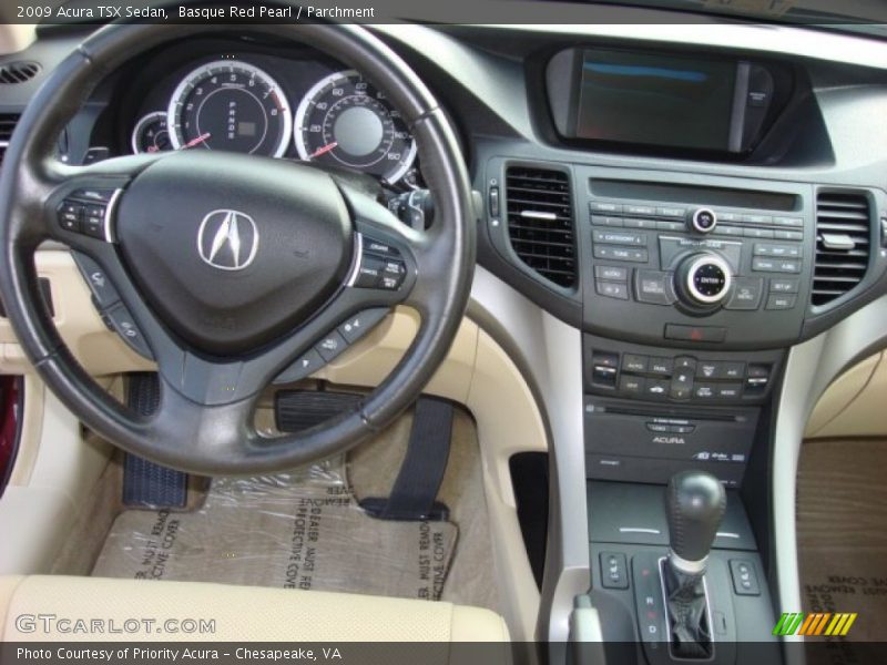 Basque Red Pearl / Parchment 2009 Acura TSX Sedan