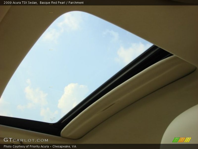 Basque Red Pearl / Parchment 2009 Acura TSX Sedan
