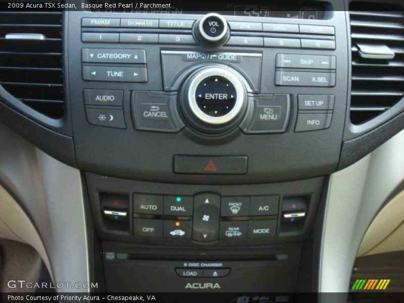 Basque Red Pearl / Parchment 2009 Acura TSX Sedan