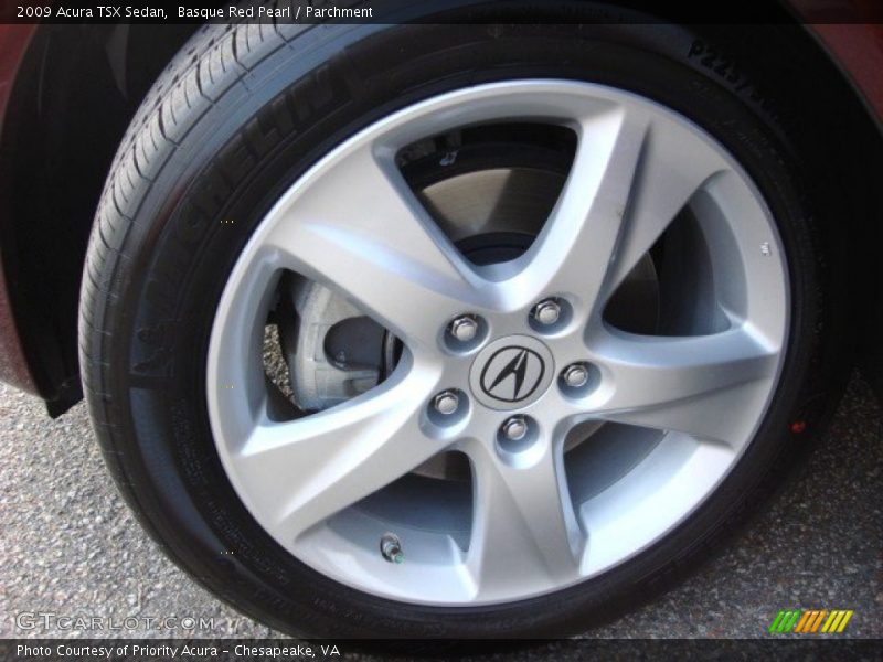 Basque Red Pearl / Parchment 2009 Acura TSX Sedan