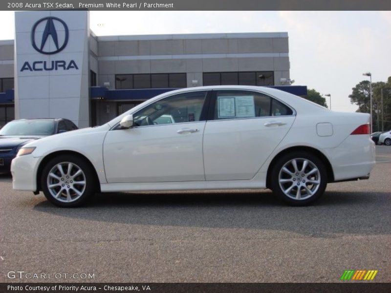 Premium White Pearl / Parchment 2008 Acura TSX Sedan