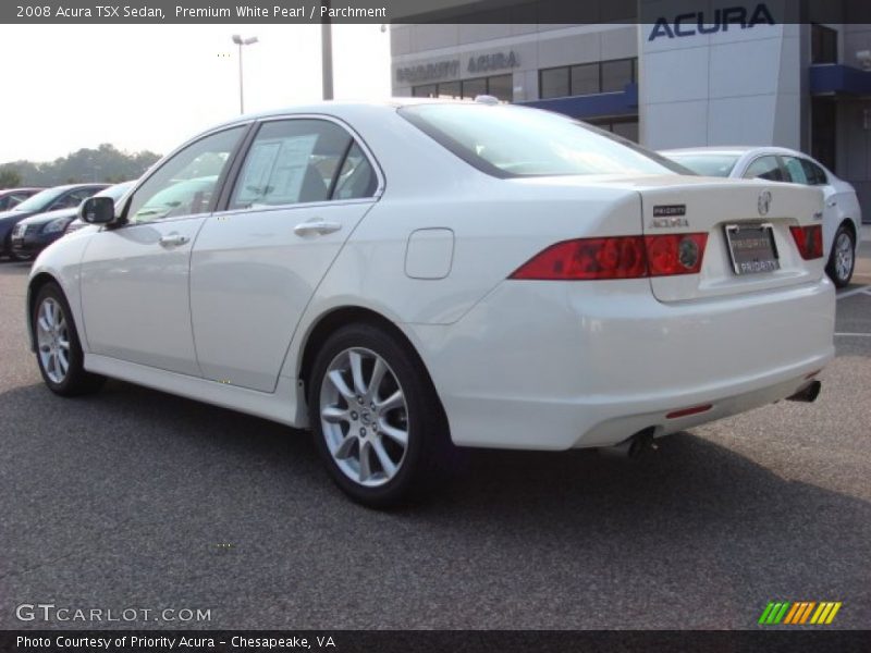 Premium White Pearl / Parchment 2008 Acura TSX Sedan