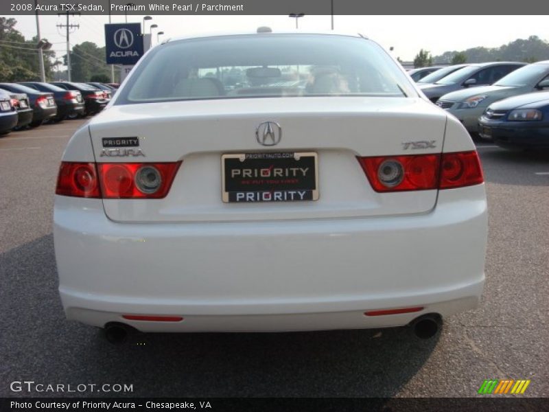 Premium White Pearl / Parchment 2008 Acura TSX Sedan