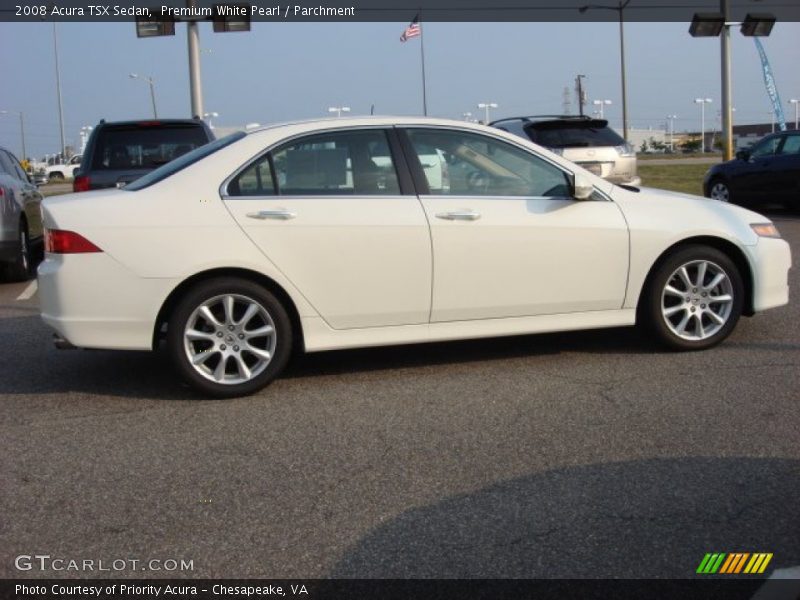 Premium White Pearl / Parchment 2008 Acura TSX Sedan