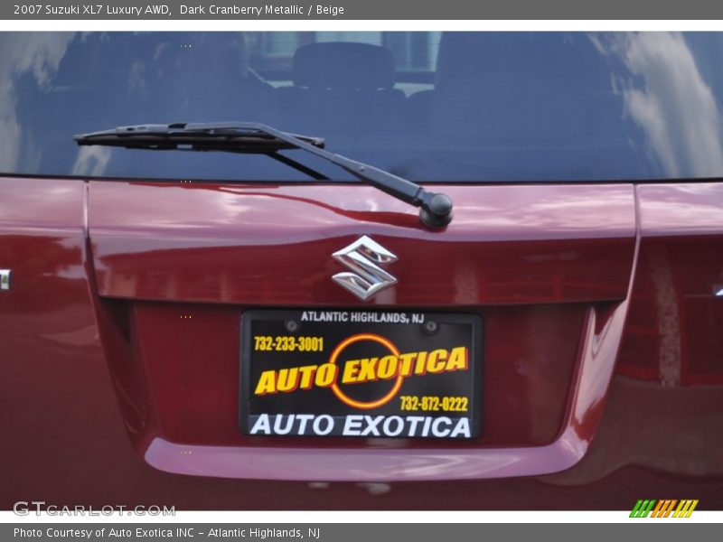 Dark Cranberry Metallic / Beige 2007 Suzuki XL7 Luxury AWD
