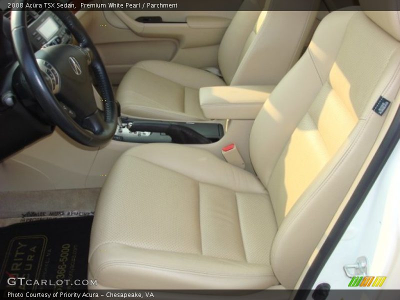Premium White Pearl / Parchment 2008 Acura TSX Sedan