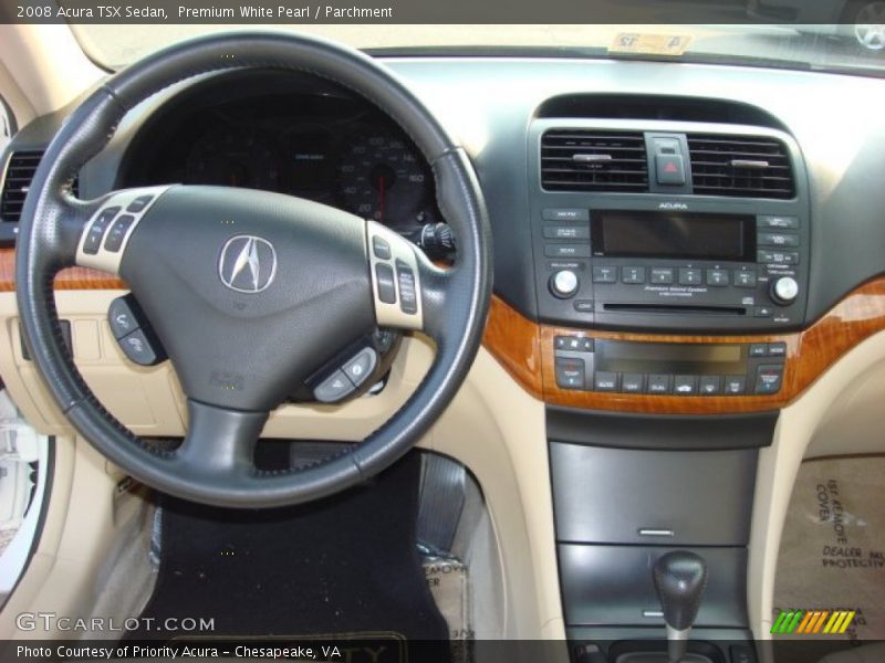 Premium White Pearl / Parchment 2008 Acura TSX Sedan