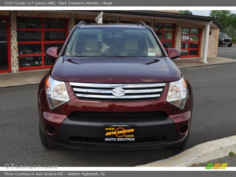 Dark Cranberry Metallic / Beige 2007 Suzuki XL7 Luxury AWD