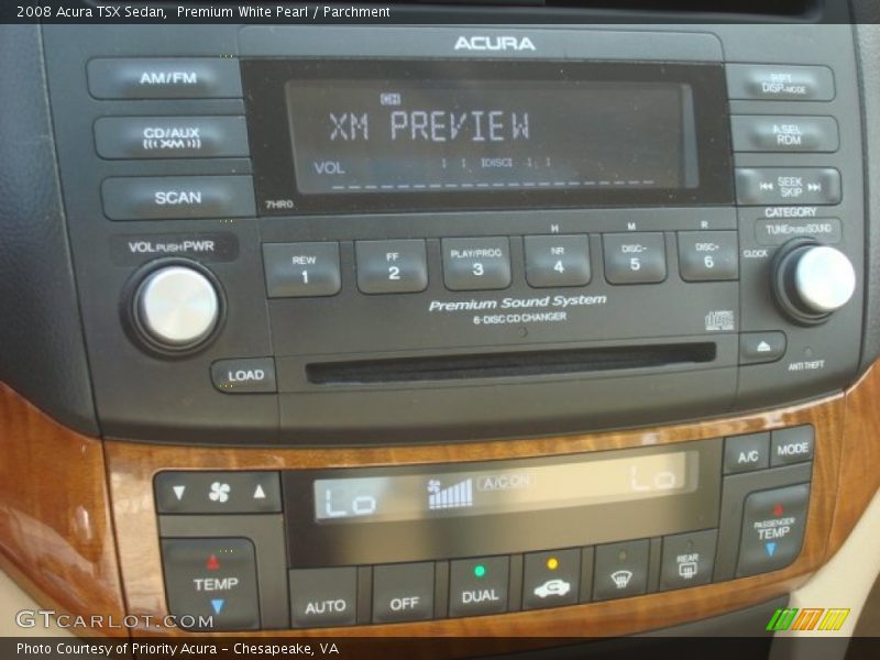 Premium White Pearl / Parchment 2008 Acura TSX Sedan