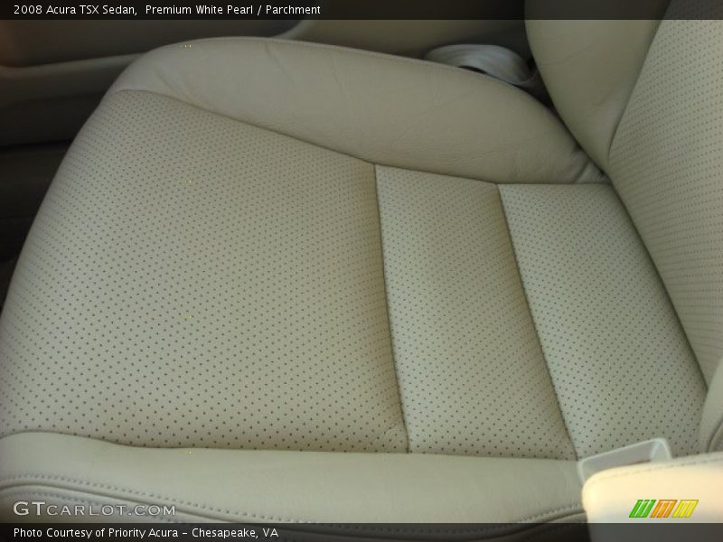 Premium White Pearl / Parchment 2008 Acura TSX Sedan