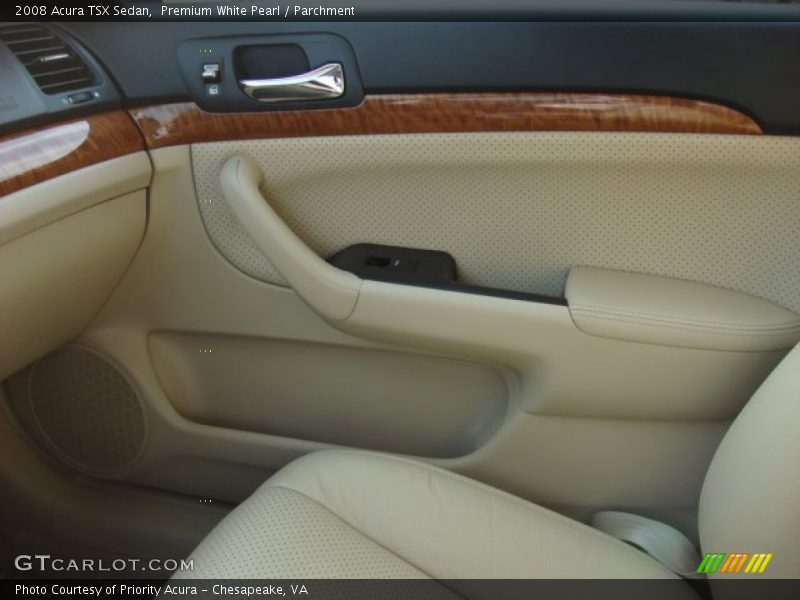 Premium White Pearl / Parchment 2008 Acura TSX Sedan