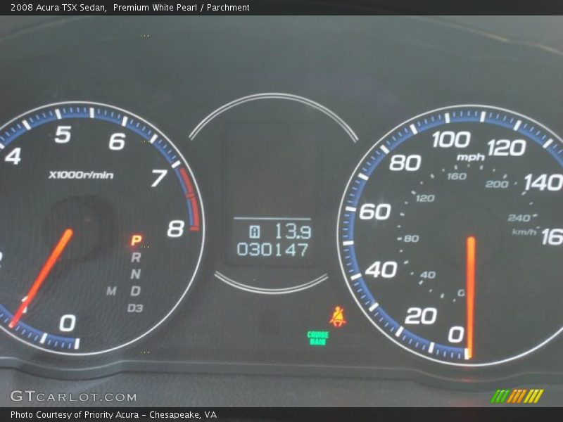 Premium White Pearl / Parchment 2008 Acura TSX Sedan