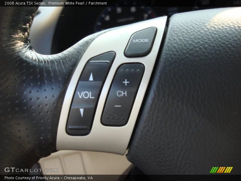 Premium White Pearl / Parchment 2008 Acura TSX Sedan